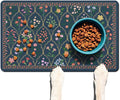 Absorbent Pet Dog Bowl Mat for Food and Water, Pet Cat Food Feeding Mat with Non Slip Rubber Backing, Dog Food Mats for Floors Waterproof, 17"x30"