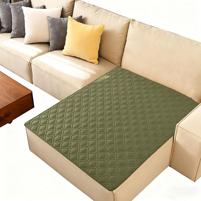 hyha Waterproof Dog Bed Blanket, Soft Pet Blankets, Waterproof Couch Cover for Dogs, Reversible Sofa Covers Washable for Furniture (40x50 Inch, Green/Navy Blue)