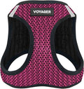 Voyager Step-in Air Dog Harness - All Weather Mesh Step in Vest Harness for Small and Medium Dogs by Best Pet Supplies - Harness (Fuchsia 2-Tone), X-Large