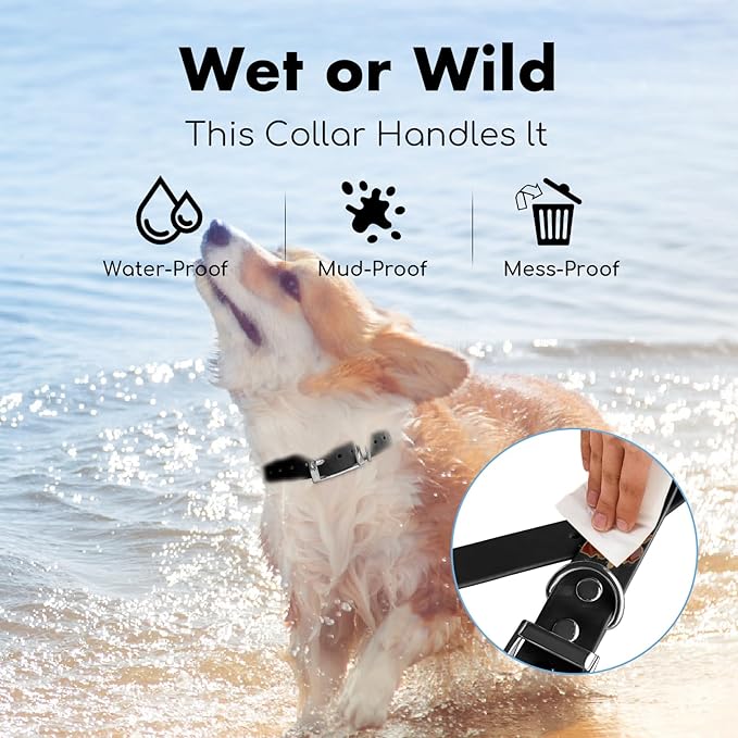 4.2FT Dog Collar and Leash Set, PVC Waterproof Adjustable Odor Proof Pet Collars Leashes, Easy to Clean, Surface 3D Cube Effect, Dog Leash for Small Dogs, Black