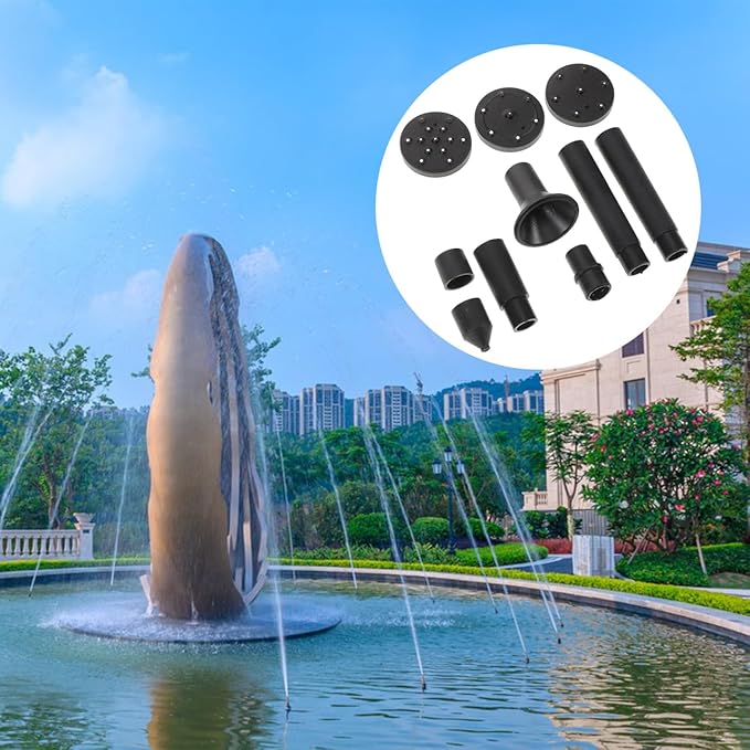VICASKY Solar Bird Bath Fountains Accessories 10 Pcs Plastic Nozzles Pond Waterfall Bird Bath Solar Pump Parts for Diy Garden Water Feature