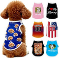 Custom Dog Shirt with Name Photo Text Logo Personalized Dog Pullover Shirts Customized T Shirt Clothes Gifts for Small Medium Large Dogs Cats Pet