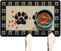 Absorbent Pet Dog Bowl Mat for Food and Water, Pet Cat Food Feeding Mat with Non Slip Rubber Backing, Dog Food Mats for Floors Waterproof, 24"x32"