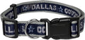 Dallas Cowboys NFL Dog & Cat Collar - Large, Shiny & Colorful, Licensed by The NFL