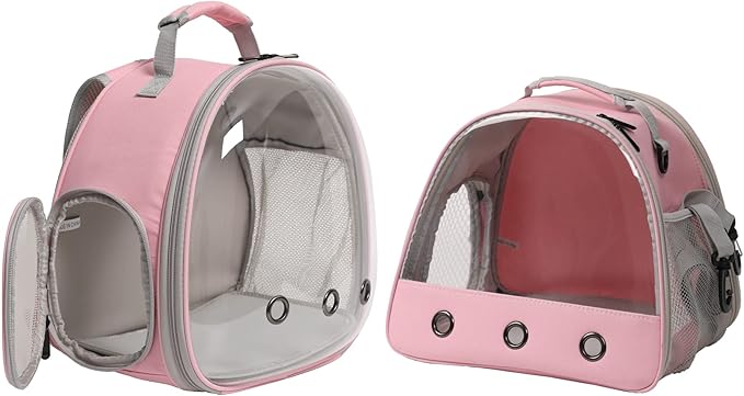 Bearded Dragon Carrier,Lizards Cage,Hamster Outdoor Used,Small Animal Travel Carrier for Sugar Glider Hedgehog Rat Parrot Bird Guinea Pig, Portable Guinea Pig Travel Carrier for Two