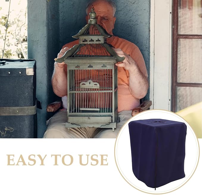 Bird Cage Cover, Large Bird Cage Cover Thicken Parrot Cage Protector Night Bird Cage Cloth Cover Pet Outdoor Family