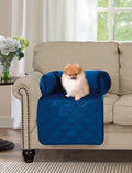 Brilliant Sunshine Premium Calming Dog Bed Mat, Silky Velvet, Removable Washable Cover, Cushion Protector and Couch Covers for Dogs, Pets, Cats, Small, Dark Blue