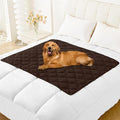 Smiry Waterproof Dog Bed Cover Blanket 40x50, Soft Reversible Pet Blanket, Washable Leakproof Cats Dogs Couch Cover for Sofa, Couch, Furniture, Chocolate/Chocolate