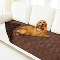 Smiry Waterproof Dog Bed Cover Blanket 40x70, Soft Reversible Pet Blanket, Washable Leakproof Cats Dogs Couch Cover for Sofa, Couch, Furniture, Brown/Chocolate