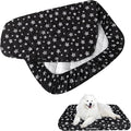 Waterproof Dog Bed Covers Replacement Washable Pet Hair Easy to Remove, Noiseless Quilted Puppy Pet Bed Cover Lovely Black Star Print 32x44 Inches, for Dog/Cat, Cover Only