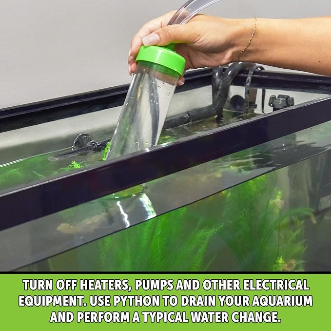Python No Spill Clean and Fill Aquarium Maintenance System, Gravel Cleaner and Water Changer, 25 Foot