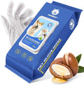 Pet Cleaning Glove Wipes for Dogs & Cats, Hypoallergenic Deodorizing Disposable Bathing Wipes,No-Rinse Grooming Wipes, Extra Thick,Perfect for Pet Dry Cleaning,Daily Care and Travel,24 pcs