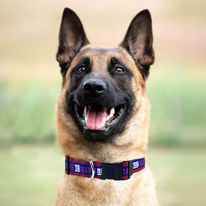 Pets First NFL New York Giants Licensed PET COLLAR, Extra Large - Heavy-Duty, Strong, and Durable Dog Collar. Available in 31 Football Teams and 4 Sizes