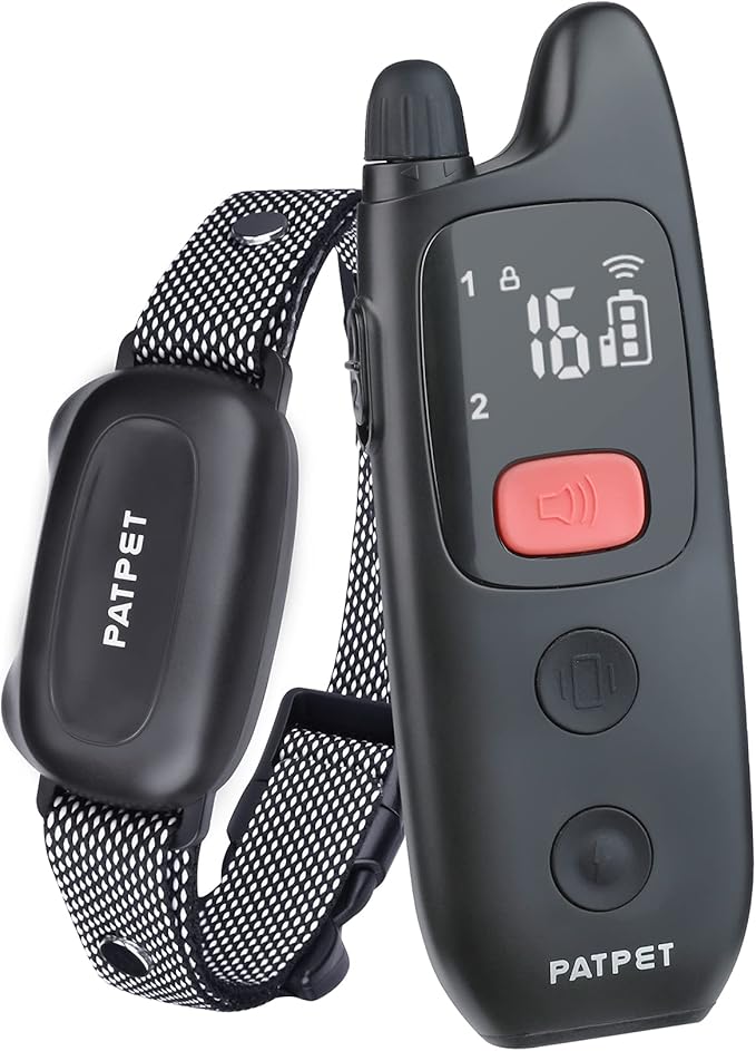 PATPET Dog Shock Collar with Remote (Black)