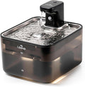 Cat Water Fountain Cordless, 88oz/2.6L Wireless Pet Water Fountains for Cats Indoor, Battery Operated Cat Drinking Fountain with Motion Sensor, Ultra Quiet Pump, BPA-Free, Black