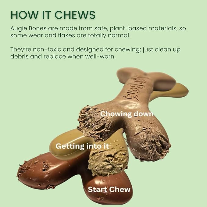 2-Pack Non-Toxic Dog Toys - Sustainable Beef Flavored Dog Chew Toys for Aggressive Chewers - Plant-Based Bioplastic Pet Toys - Made in The USA (Mini)