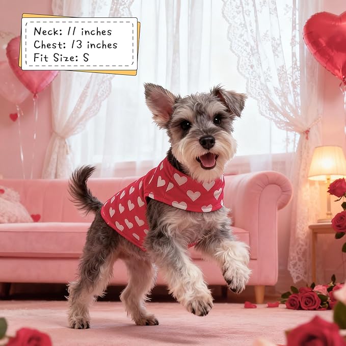 EXPAWLORER Cat Valentines Outfit Sweater - Valentine's Day Sweater for Cats Only Warm Kitten Clothes, Pet Coat Pullover Design, Fleece Sweatshirt Clothing Also for Puppy Small Dogs, Pink Heart L