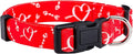 Native Pup Valentine’s Dog Collar- Valentines Day Pet Collars- Valentine Girly Hearts- Pink Red Heart- Cute Boy Girl Puppy Gift- Adjustable for Small, Medium, Large Breeds (Cupid's Arrows, Large)
