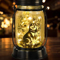 kyoryuger Alaskan Malamute Gifts for Women/Men, Pet Solar Lanterns Alaskan Malamute Dog Lover Lantern Pet Loss Dog Memorial Lights Solar Garden Decoration for Yard,Patio,Torches Lights Home Decor