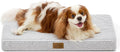 Dog Crate Bed for Medium Small Size Dogs, Rectangular Orthopedic Dog Beds, Foam Anti-Slip Bottom Pet Mat with Washable Removable Cover, Suitable for Pet Up to 40 lbs, 30x20x3 inch, Grey