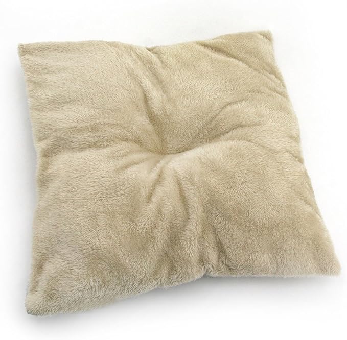 Best Pet Supplies Dog House Bed Crate Mat Tent Indoor Round Soft Plush for Small, Medium, and Large Breeds - Brown Linen, 19 x 19 x H:19"