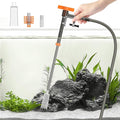 Pawfly 3-in-1 Aquarium Water Changer, Gravel Cleaner & Tank Brush – Fish Tank Cleaner with Adjustable Flow, Extendable 11–16in Tubing & 3.75ft Hose for Sand Washing, Water Changing and Maintenance