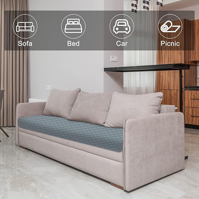 Comsmart Waterproof Couch Cover Dog Cat Blanket, Anti-Slip Liquid Urinary Proof Furniture Blanket, Reversible Pet Blanket Protector for Couch Sofa Bed Car Floor, 30 * 70 in