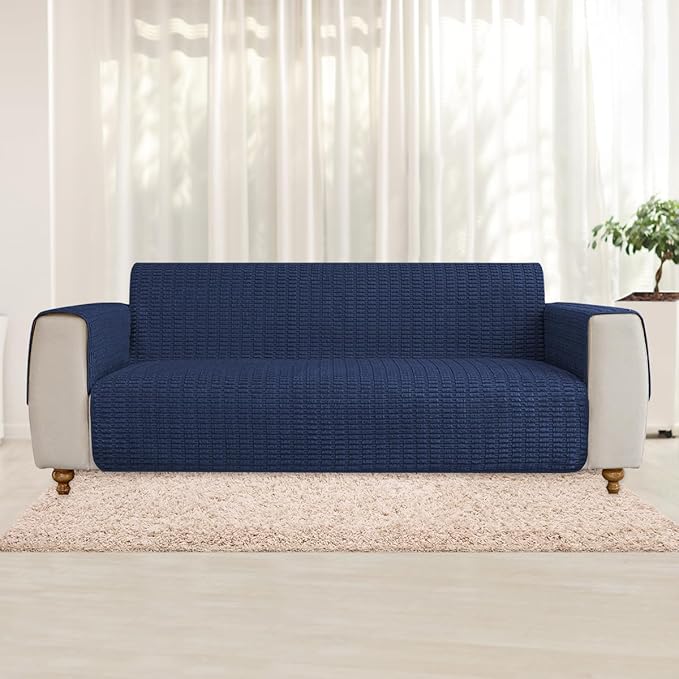 Muamar Dog Bed Cover Sofa Protector,Anti Slip Waterproof Sofa Covers for Living Room Couch Covers,Sofa Mat,Seat Cover, Dog Mat,Pet Pad for Furniture 1 Piece (60x70 inch, Dark Blue)
