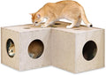 PETKARAY Cat Tunnel, Original Cat Hideaway Cave for Indoor Cats, Large Kitten Play Tubes and Tunnels, Soft Felt Cat Toy with Interactive Peek Hole