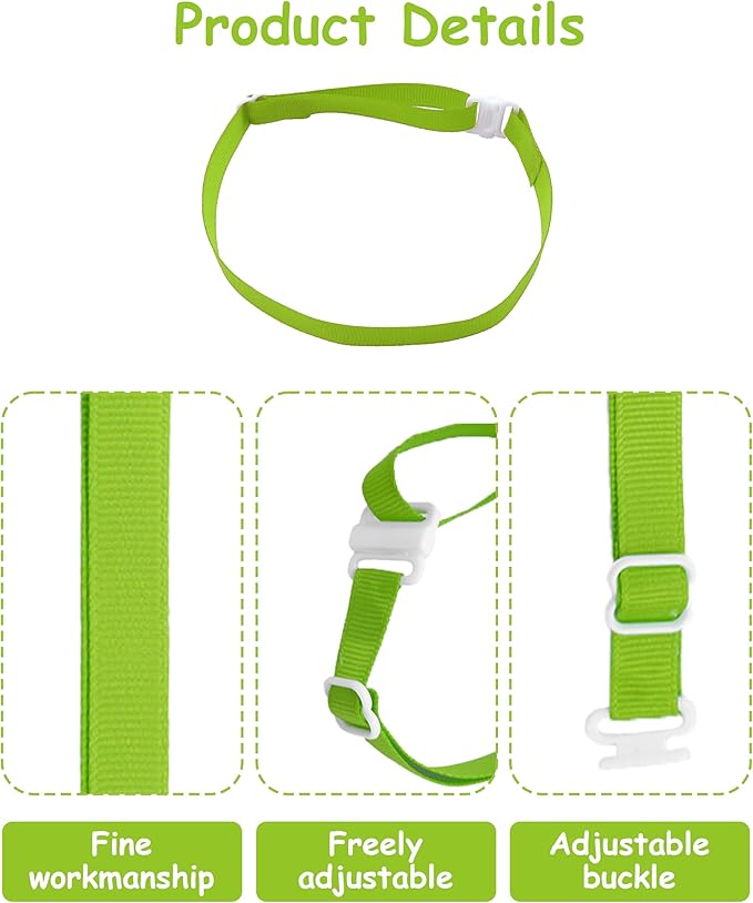 PET SHOW 100 Pack Dog Bow Tie Straps DIY Extension Strap with Adjustable Buckles 20 Colors for All Types of Small Dog Bow Ties Newborn Puppy ID Collar Charms Flowers Cat Pets Neckties Accessories