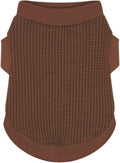 Cozy and Functional Dog Shirts for Small Puppies: Stretchable Brown Attire with Easy-On Design, Ideal for Chihuahuas and Yorkies - Enhance Comfort and Playfulness on Chill Days X-Small