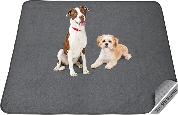 Washable Dog Pee Pads: 34x52 1 Pack Reusable Whelping Pads, Absorb Dog Mats Non-Slip Puppy Training Pads for Whelping, Potty, Training, Playpen, Crate