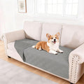 hyha Waterproof Dog Blanket, Reversible Pet Bed Blanket, Soft Sofa Couch Cover for Dogs Washable, Waterproof Pet Couch Covers for Sofa Puppy Cats Furniture Protector(40"x70", Grey/Grey)