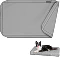 Explore Land Waterproof Dog Bed Cover Canvas Washable Dog Crate Pad Replacement Cover for 42 Inch Crate, 40Lx27Wx4H inch, Gray