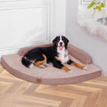 Large Orthopedic Dog Bed with Sides XXXL Dog Beds with Removable Washable Cover Non-Slip Waterproof Pet Bed for Extra Large Dogs - Pink XXXL