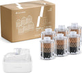 Cat Water Fountain Filter Replacement 6PC Compatible with Automatic Pet Water Dispensor, 3-Month Set RealPura Filter Refill for Smart Bowl Multi-Layer Filtration for Fresh Clean Water