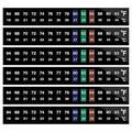 AQUANEAT 6 PCS Aquarium Thermometer Strips, Fish Tank Thermometer Sticker, Terrarium Water Temperature Test (0.71" x 5.13")