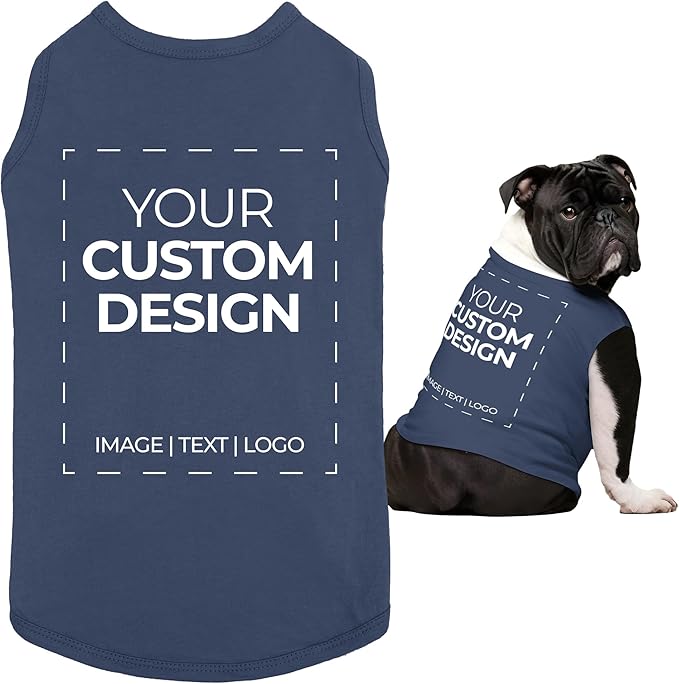 Apparelyn Custom Dog Shirt Design – Dog T-Shirt with Logo, Text or Image Print Custom Clothes for Dogs