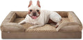 INVENHO Orthopedic Medium Dog Beds for Medium Dogs, Waterproof, Egg-Crate Foam Dog Couch Bed with Washable Removable Cover, Waterproof Lining and Nonskid Bottom