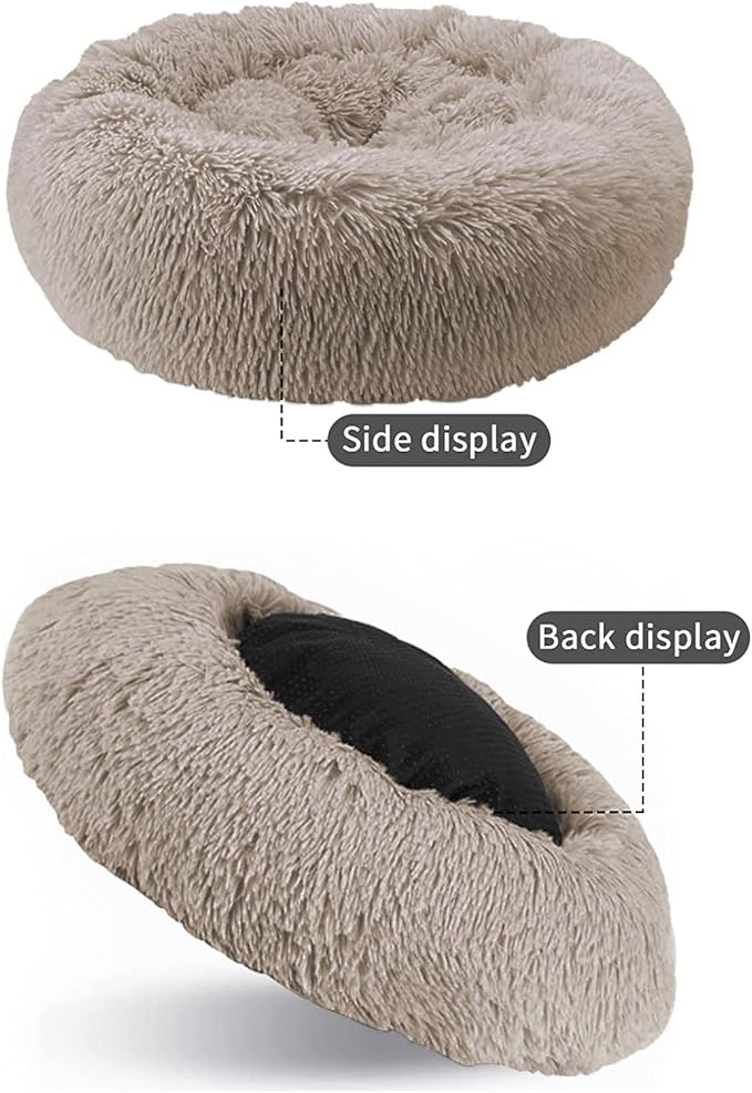 Cat Beds for Indoor Cats,15.7 Inch Small Cats Beds, Washable-Round Pet Bed for Puppy and Kitten with Slip-Resistant Bottom
