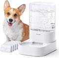 Gravity Dog Water Bowl Dispenser Automatic Pet Water Dispenser for Dogs Gravity Water Bowl for Cats 1 Gallon/3.78L with 6 pcs Filters
