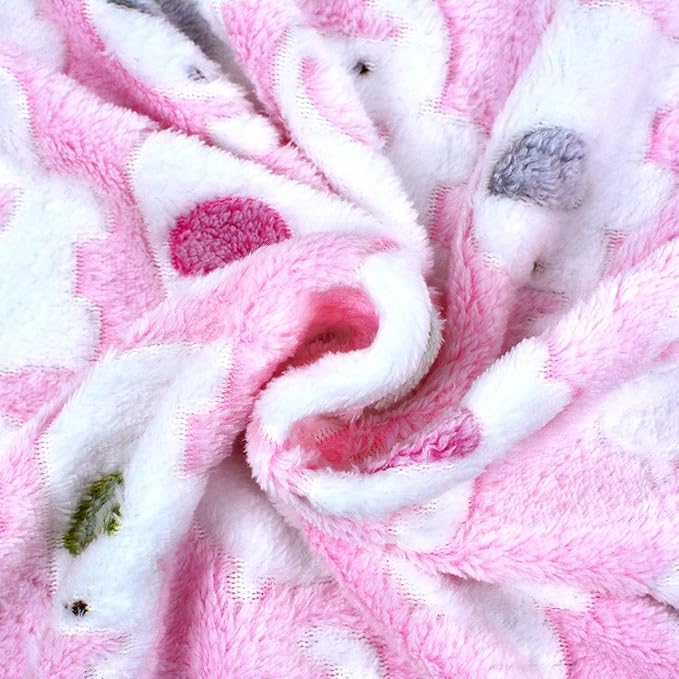 Dog Blankets for Medium Large Dogs, 3 Pack Washable Pet Throw 41" x 31", Fuzzy Soft Puppy Cover for Kennel Crate Bed
