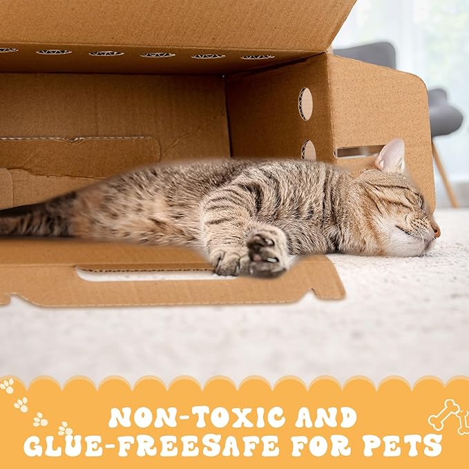 Tenceur 20 Pack Cardboard Pet Carrier Disposable Small Animal Carrier White Puppy Cat Transport Carrier Box for Chicken Hamsters Gerbils Birds Reptiles, 11 x 6 x 8 Inches