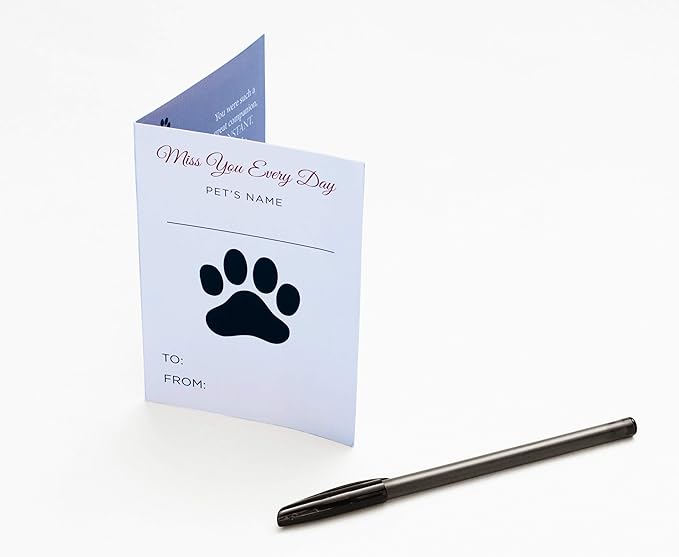 Pawprints Left by You Pet Memorial Blanket with Heartfelt Sentiment - Comforting Pet Loss/Pet Bereavement Gift