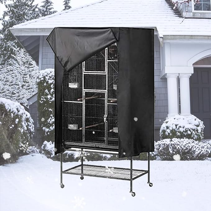 Universal Bird Parrot Cage Cover - Large Night Birdcage Protector for Bird Rescue, Night Accessories Guard, Windproof & Waterproof