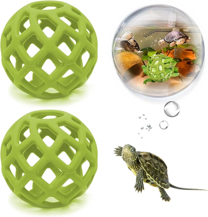 Turtle Feeder Ball, Aquatic Turtle Tank Accessories, Red Eared Slider Turtles Toys, Aquarium Decorations