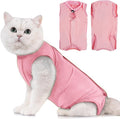 Avont Cat Recovery Suit - Kitten Onesie for Cats After Surgery, Cone of Shame Alternative Surgical Spay Suit for Female Cat, Post-Surgery or Skin Diseases Protection -Pink(L)