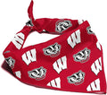 Wisconsin Badgers Officially Licensed Bandana for Dogs and Cats | Fits Pets Great Gift Idea | Easy-to-Tie (Small, 13")