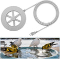 Alphatool 70W Bird Bath Heater for Outdoors in Winter - 77℉~ 109℉ Thermostatic Control, Heated Birdbath Deicer with Auto Shut Off, Chicken Livestock Water Heater