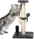Best Pet Supplies Catify Cat Scratcher, Fun Interactive Scratchers, Posts, Poles, Claw Safe, Furniture Saver Indoor Play Support Natural Cat Behaviors Heavy Duty - Gray